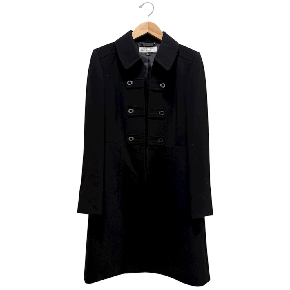 Tahari ASL Elegant Black Trench Coat